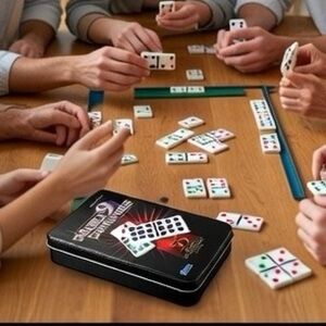 Double 9 Dominoes Game - Multicolor